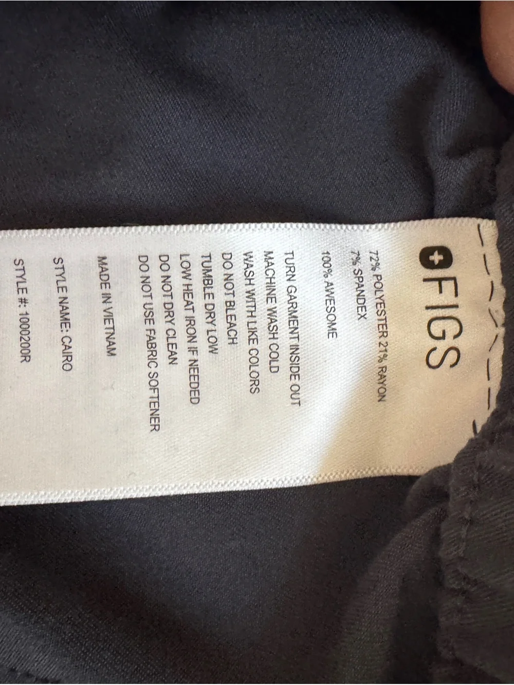 FIGS Mens L Cairo Cargo Scrub Pants Navy Blue Drawstring Technical Collection